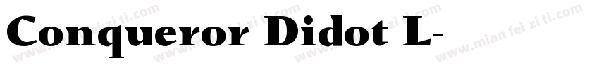 Conqueror Didot L字体转换